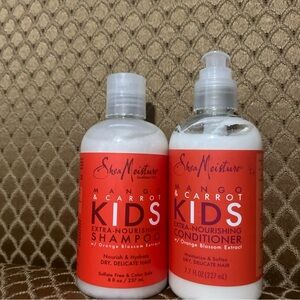 Shea Moisture Mango & Carrot Kids Extra-Nourishing Shampoo & Conditioner 7.7,oz